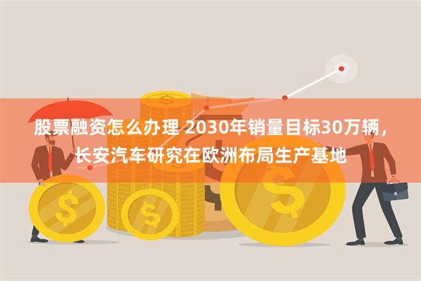 股票融资怎么办理 2030年销量目标30万辆，长安汽车研究在欧洲布局生产基地