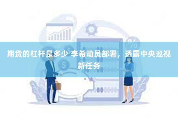 期货的杠杆是多少 李希动员部署，透露中央巡视新任务